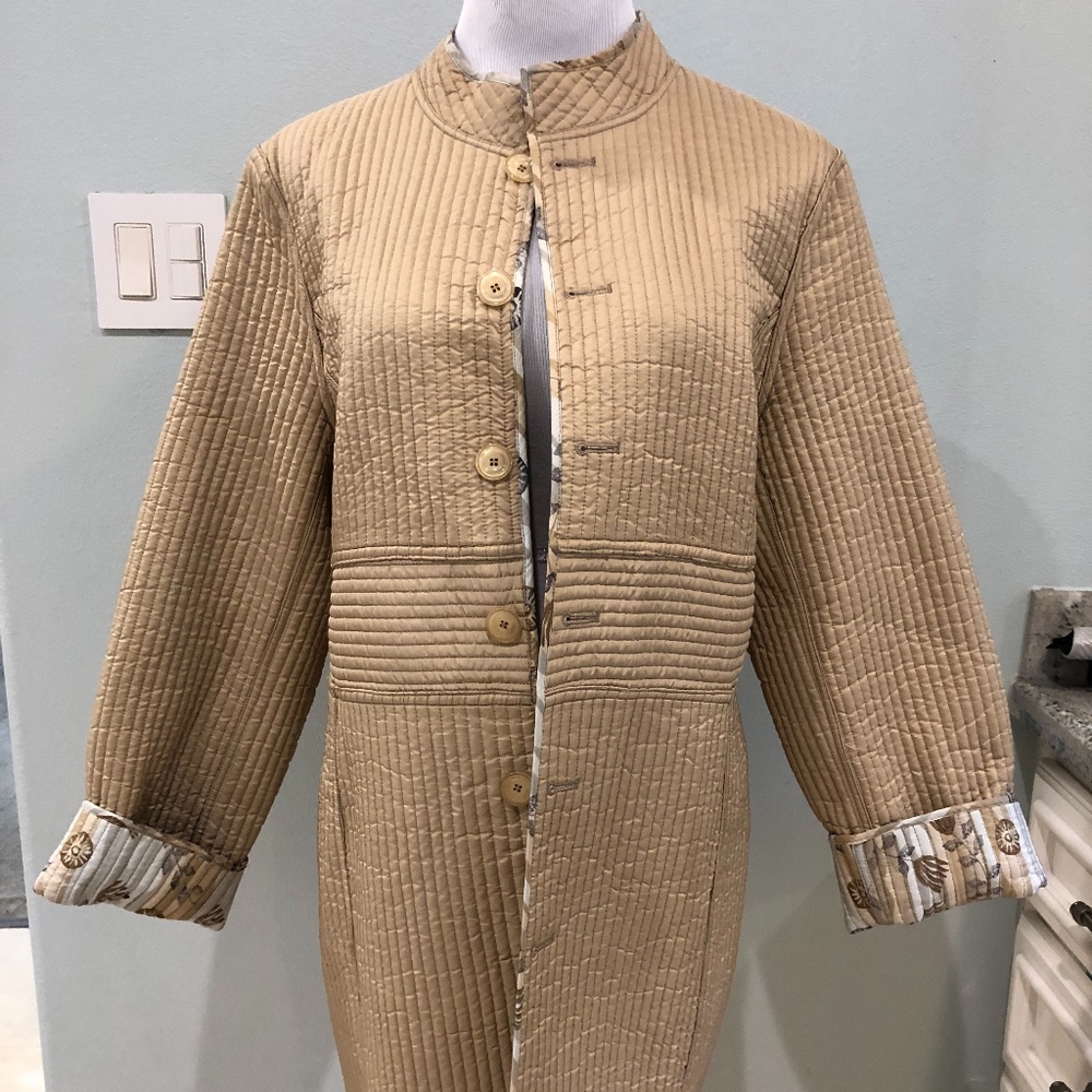Quilted reversible lightweight jacket